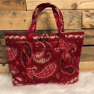 Vera Bradley Mesa Red Medium Tote Bag
